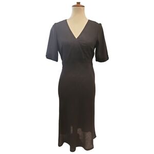 Hillard & Hanson Little Black Rayon Dress